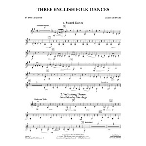 Three English Folk Dances - Bb Bass Clarinet