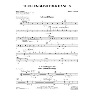 Three English Folk Dances - Percussion 2
