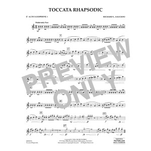 Toccata Rhapsodic - Eb Alto Saxophone 1