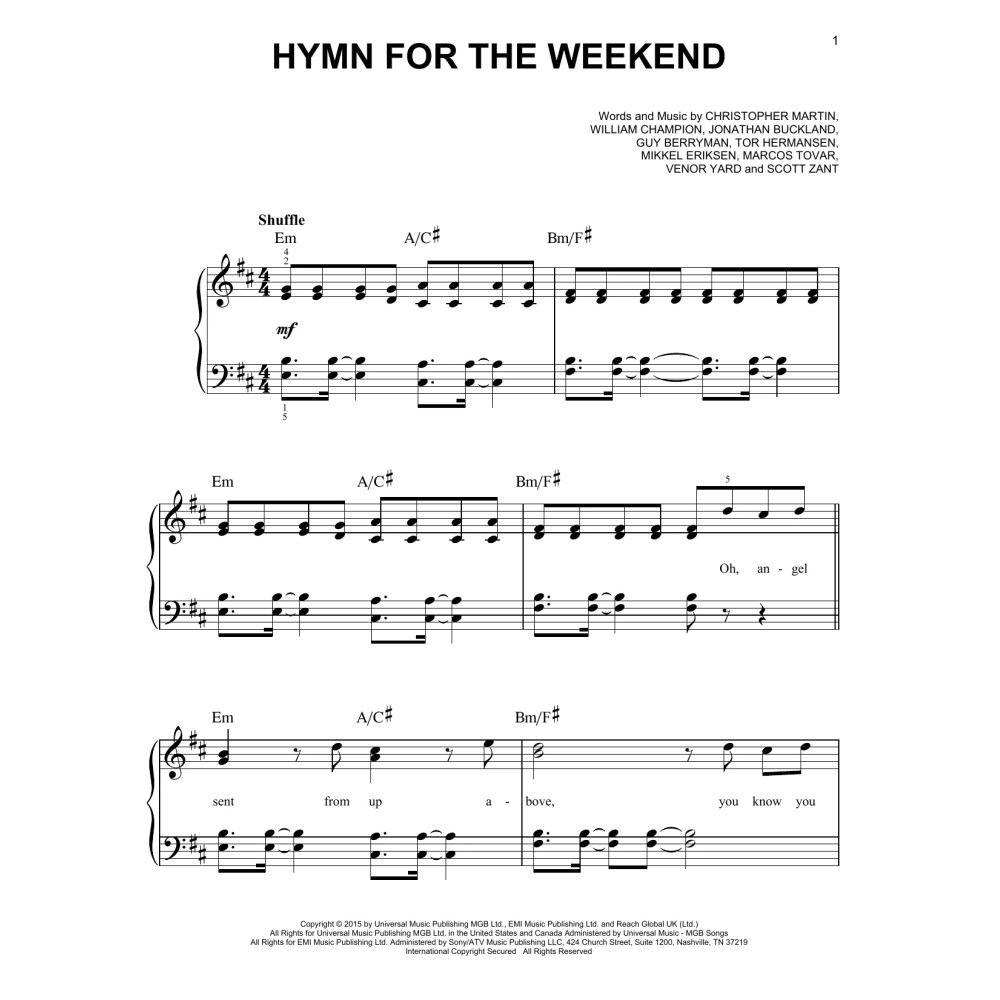 Hymn For The Weekend