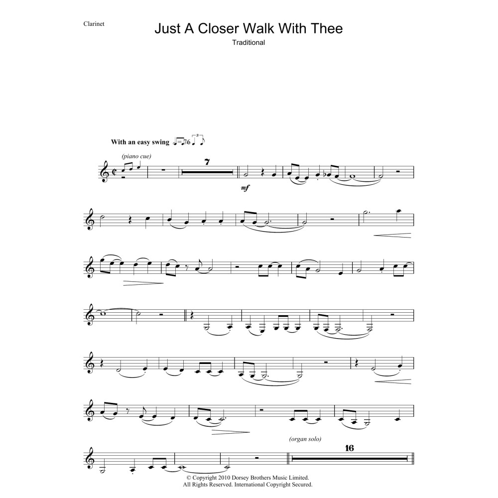 Just A Closer Walk With Thee