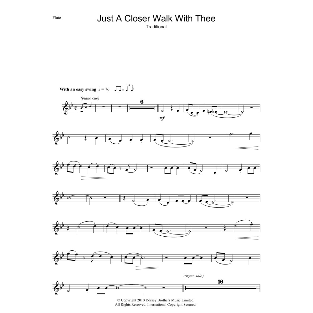Just A Closer Walk With Thee