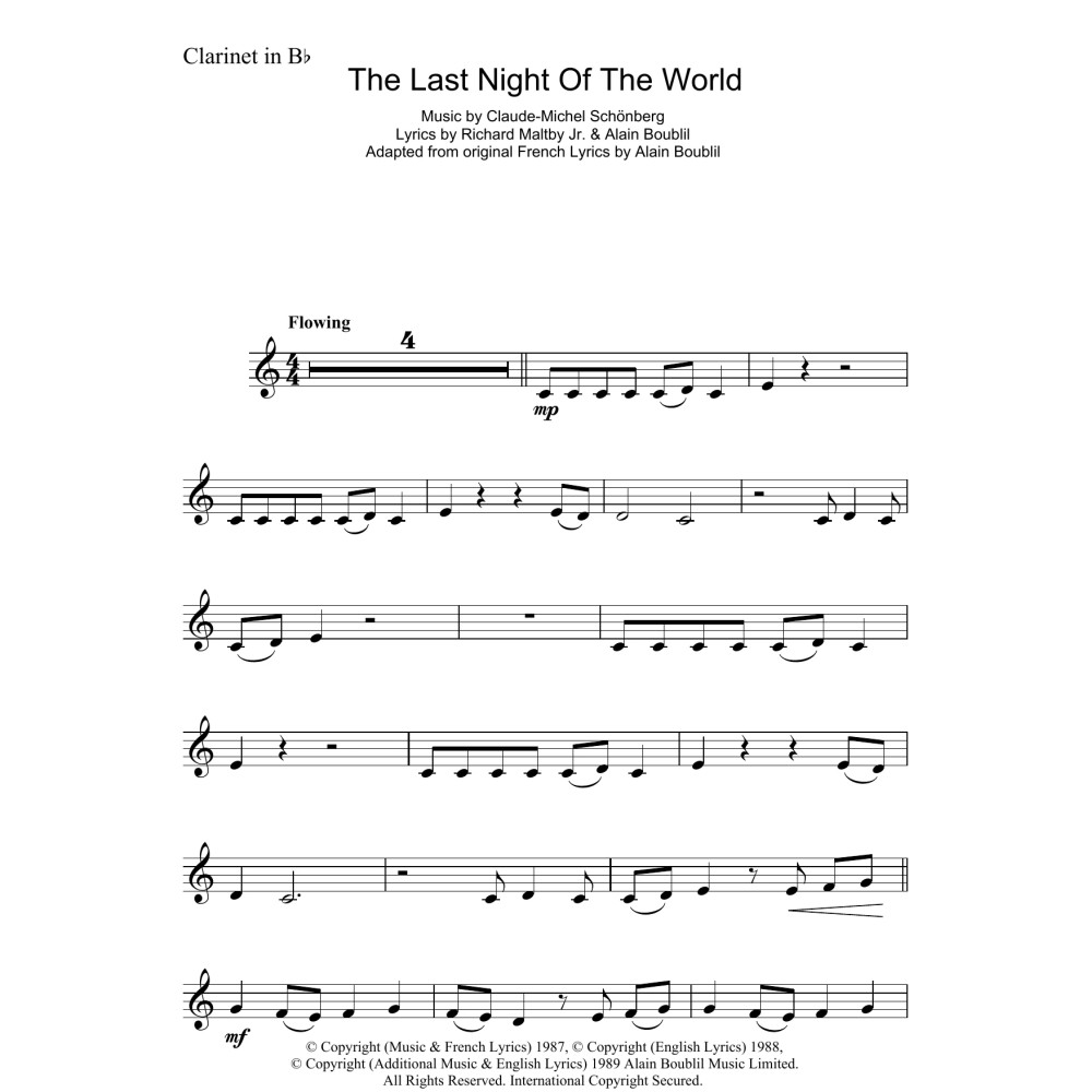 The Last Night Of The World (from Miss Saigon)