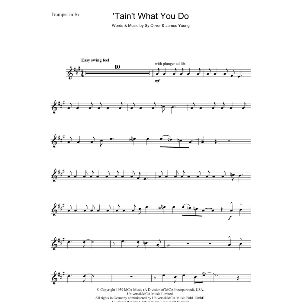 'Tain't What You Do (It's The Way That Cha Do It)