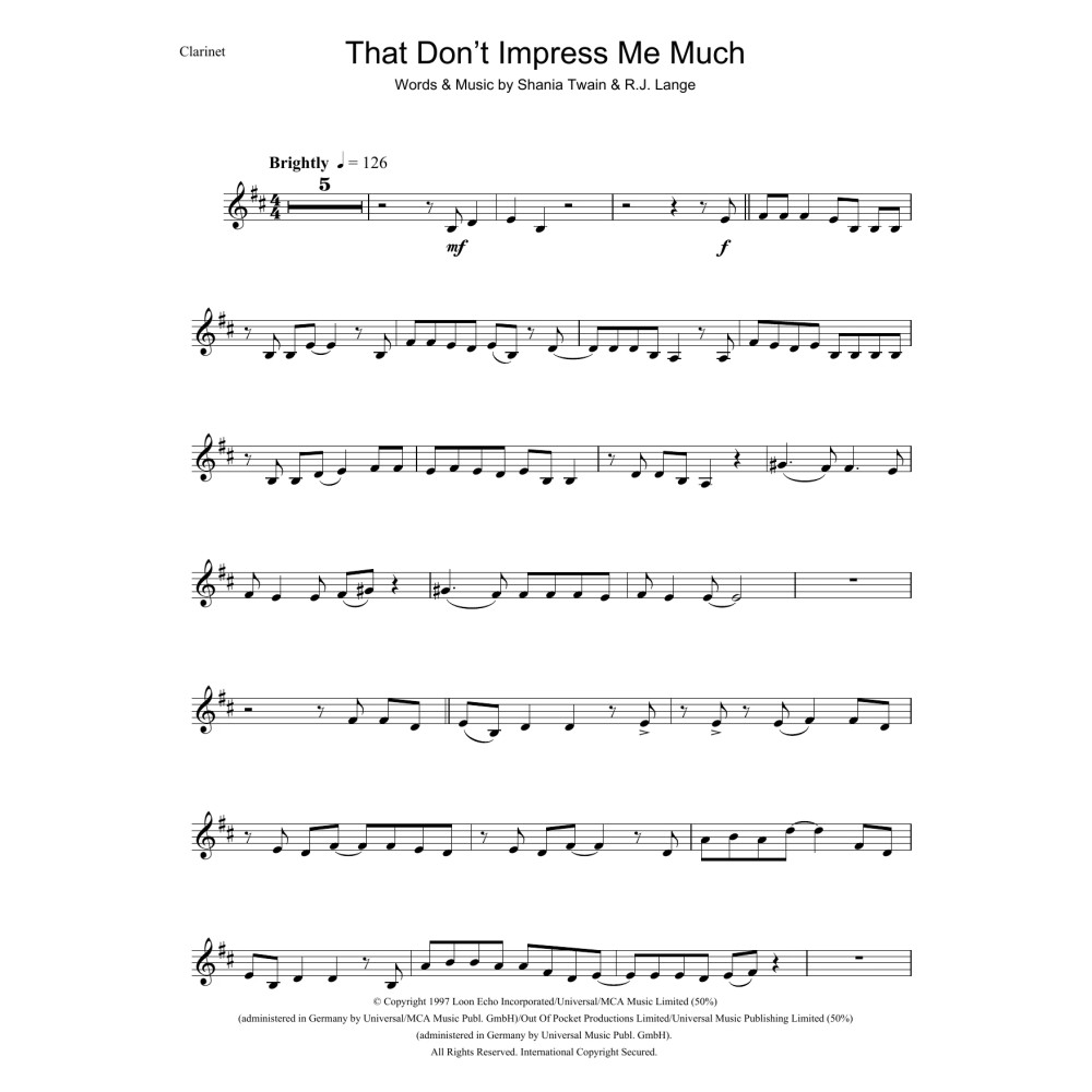 That Don't Impress Me Much