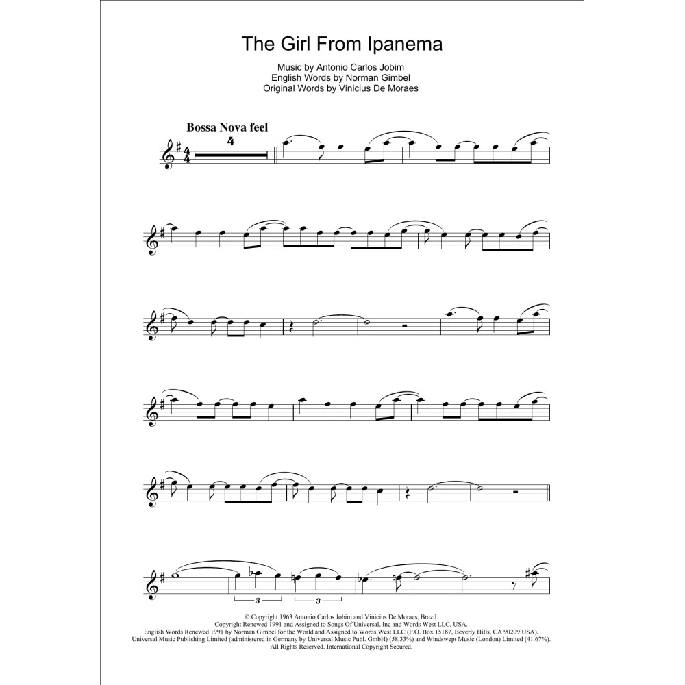 The Girl From Ipanema (Garota De Ipanema)