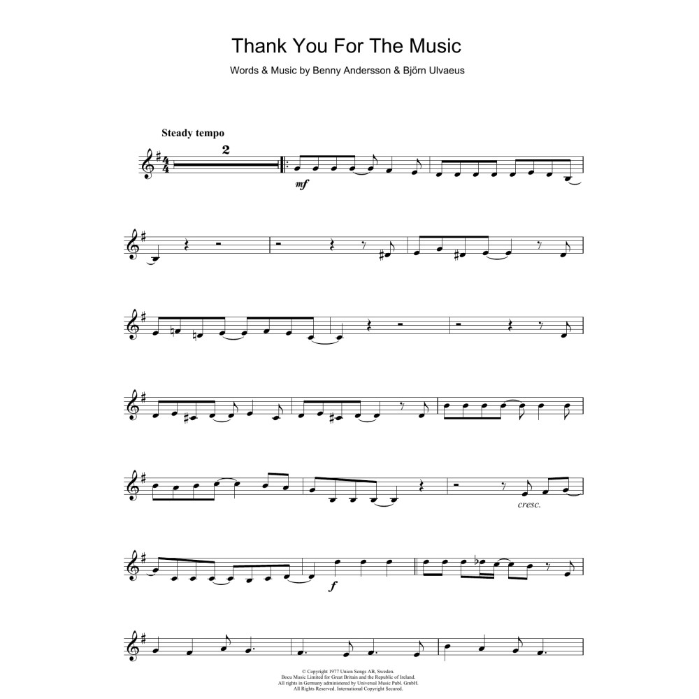 Thank You For The Music