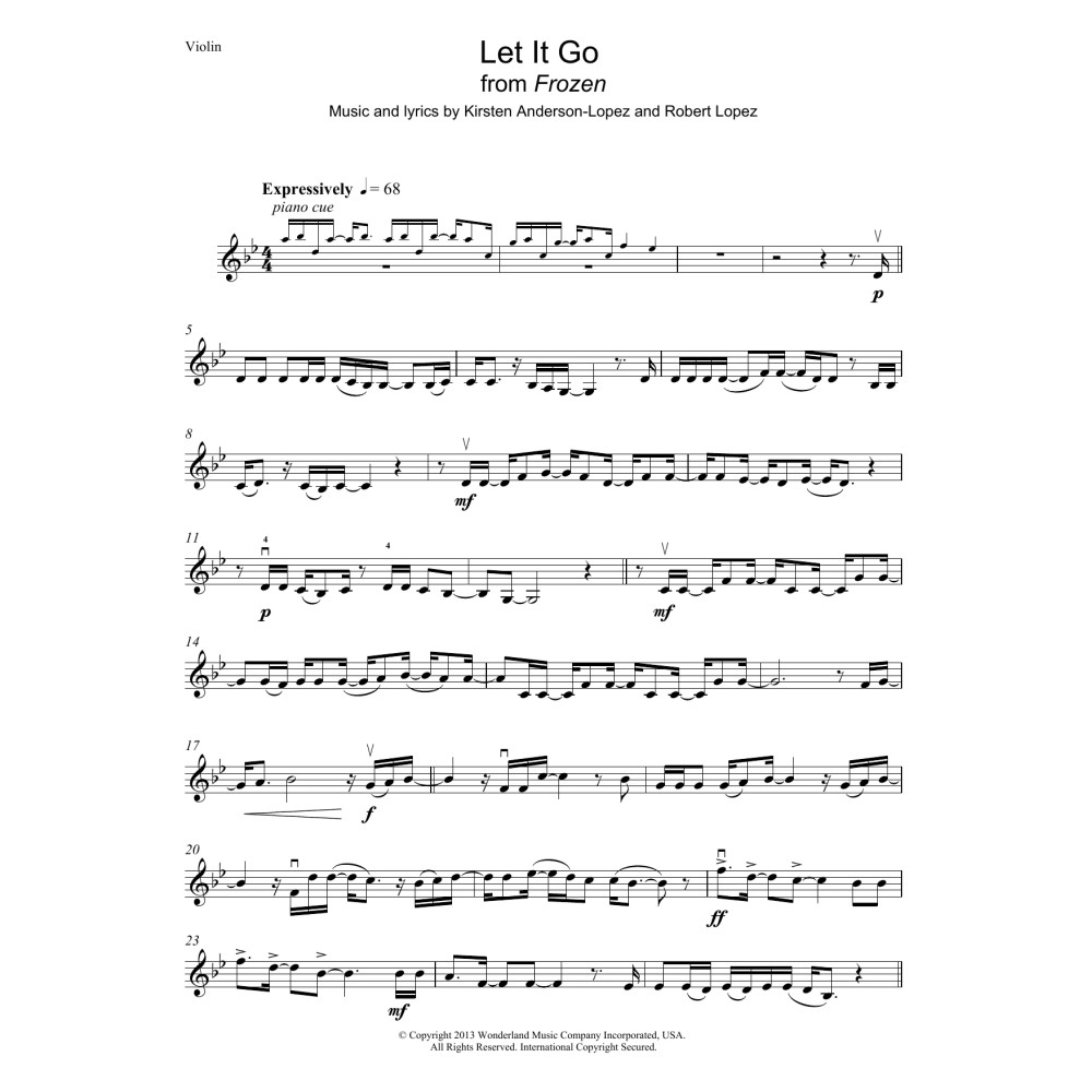 Let It Go (from Frozen)