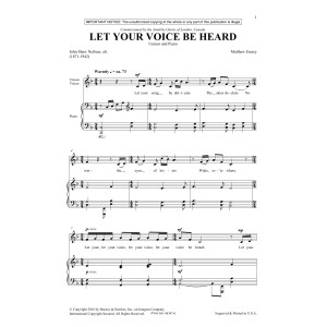 Let Your Voice Be Heard