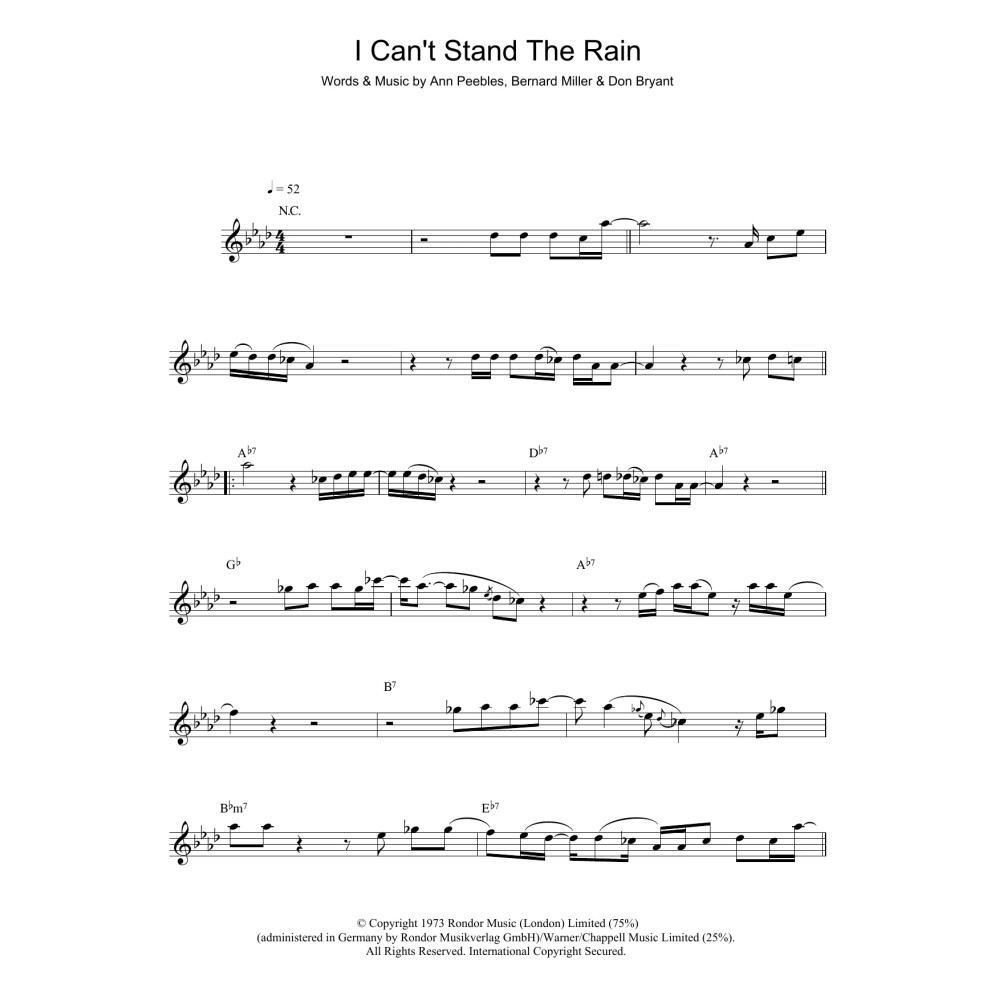 I Can't Stand The Rain
