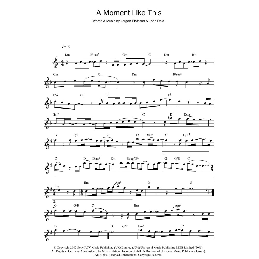 A Moment Like This