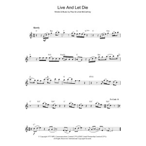 Live And Let Die (theme from the James Bond film)