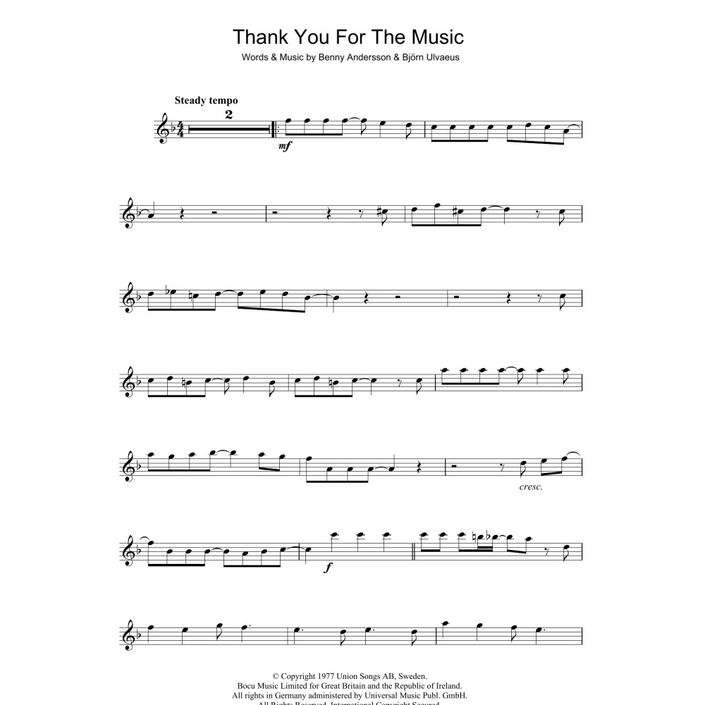 Thank You For The Music