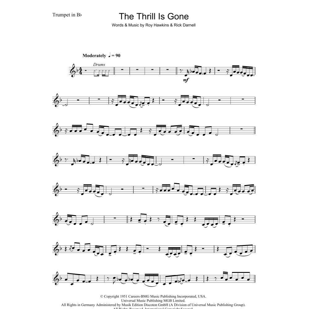 The Thrill Is Gone