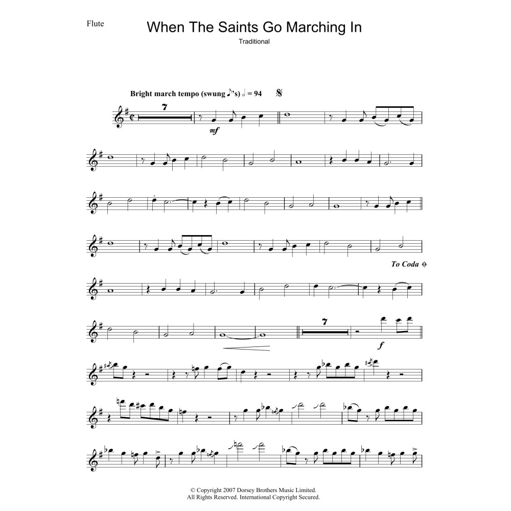 When The Saints Go Marching In