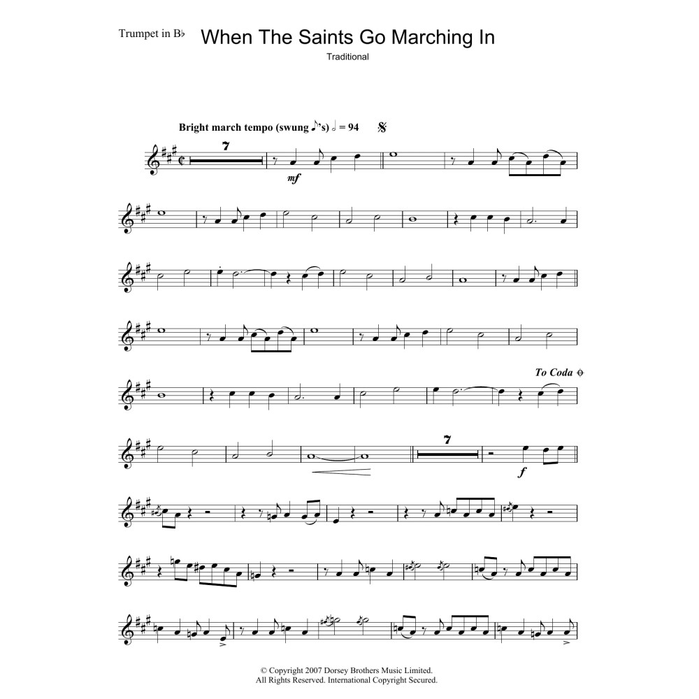 When The Saints Go Marching In