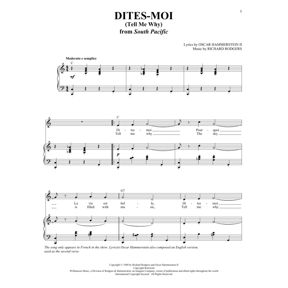 Dites-Moi (Tell Me Why)