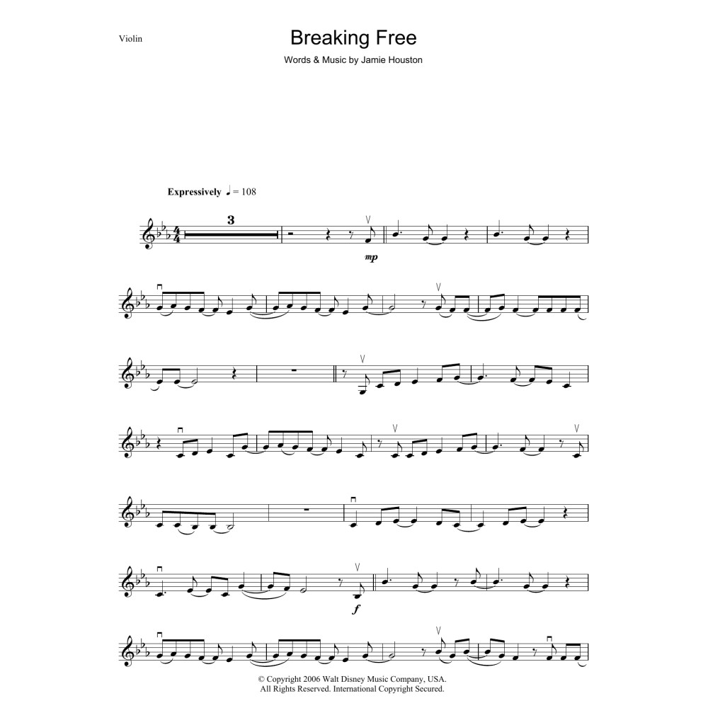 Breaking Free (from High School Musical)