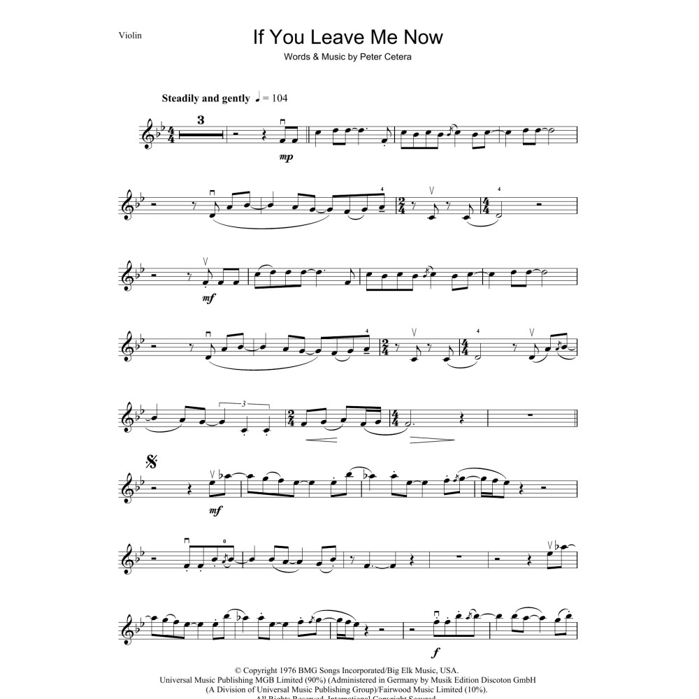 If You Leave Me Now
