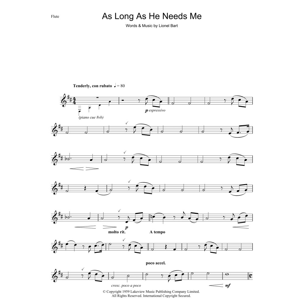 As Long As He Needs Me (from Oliver!)