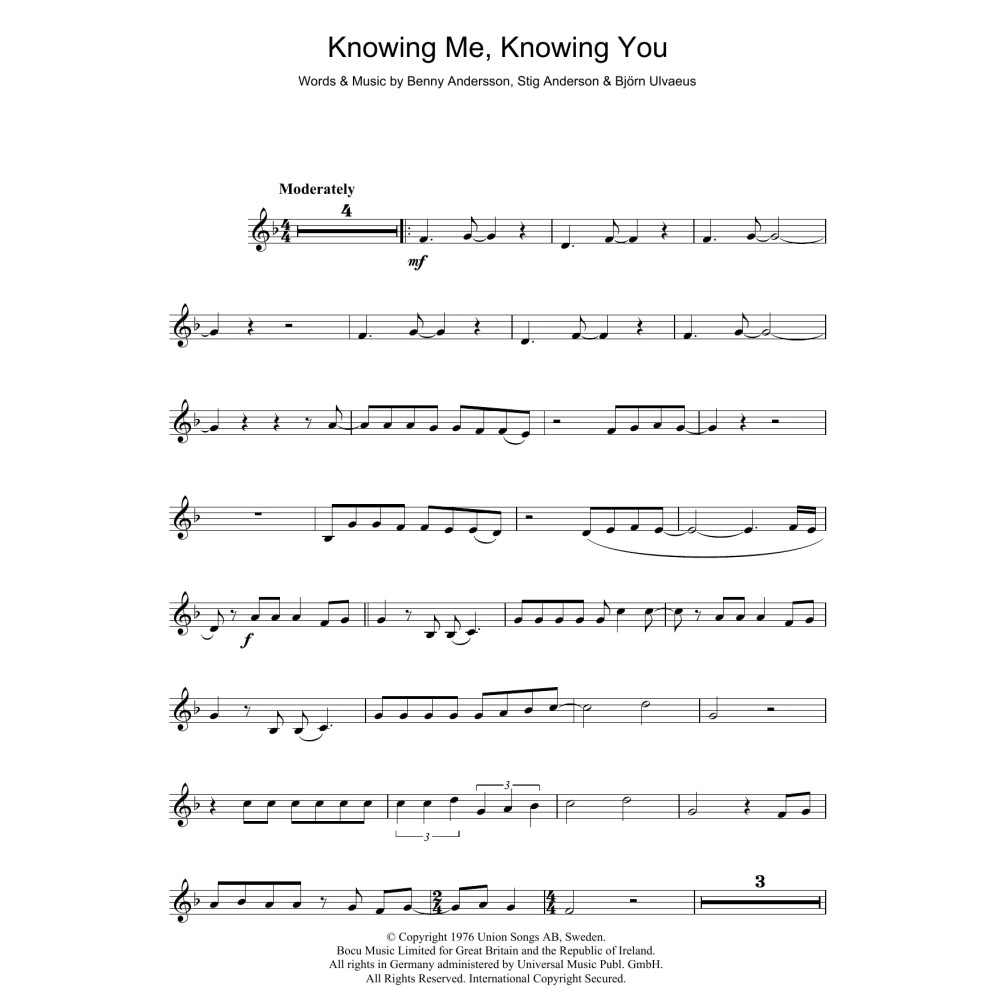 Knowing Me, Knowing You