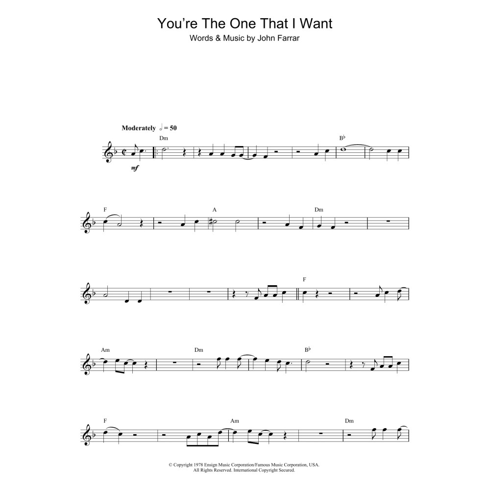 You're The One That I Want (from Grease)