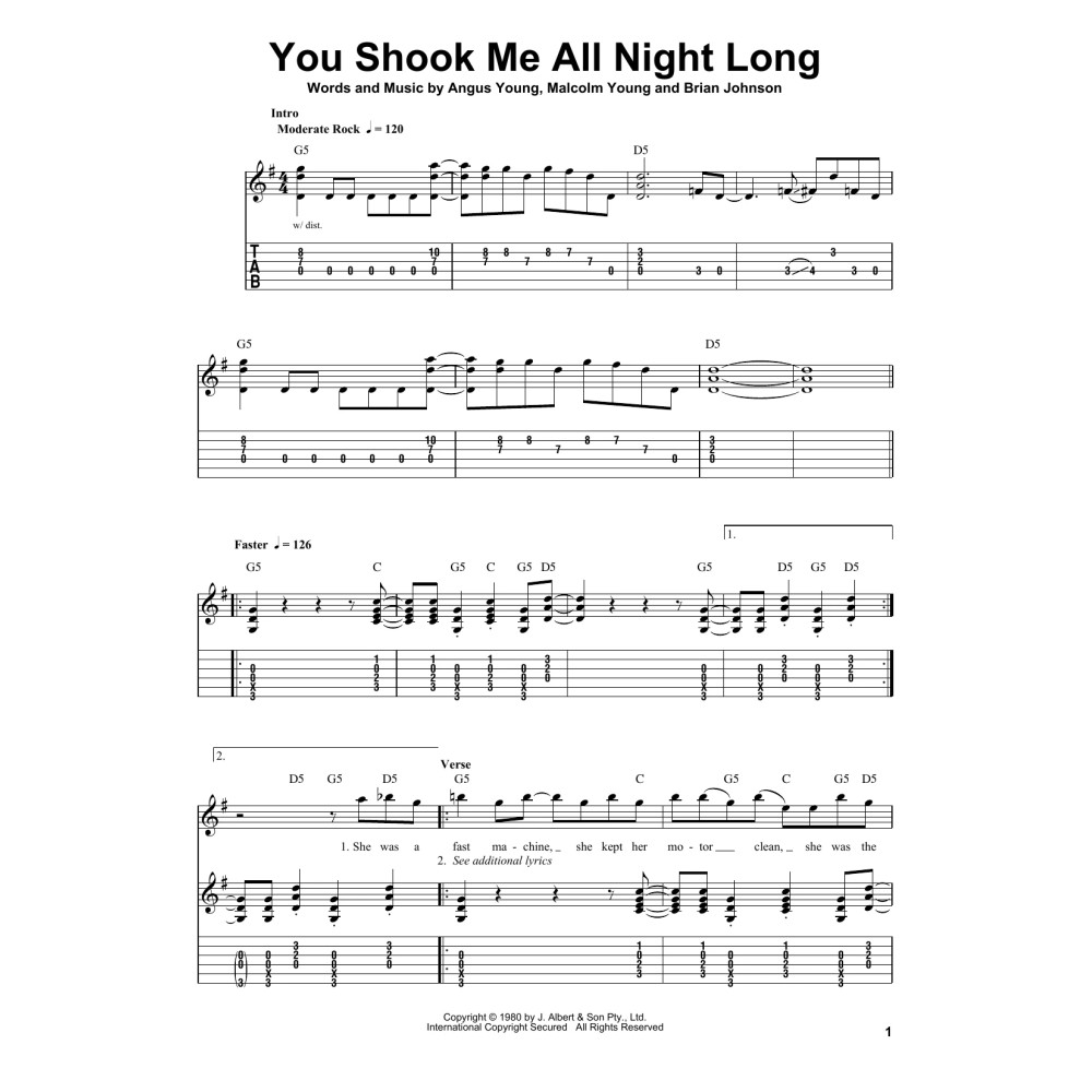 You Shook Me All Night Long