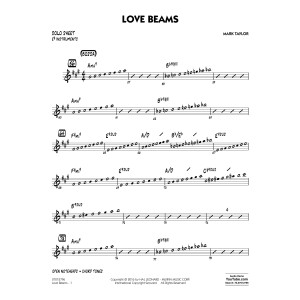 Love Beams - Eb Solo Sheet