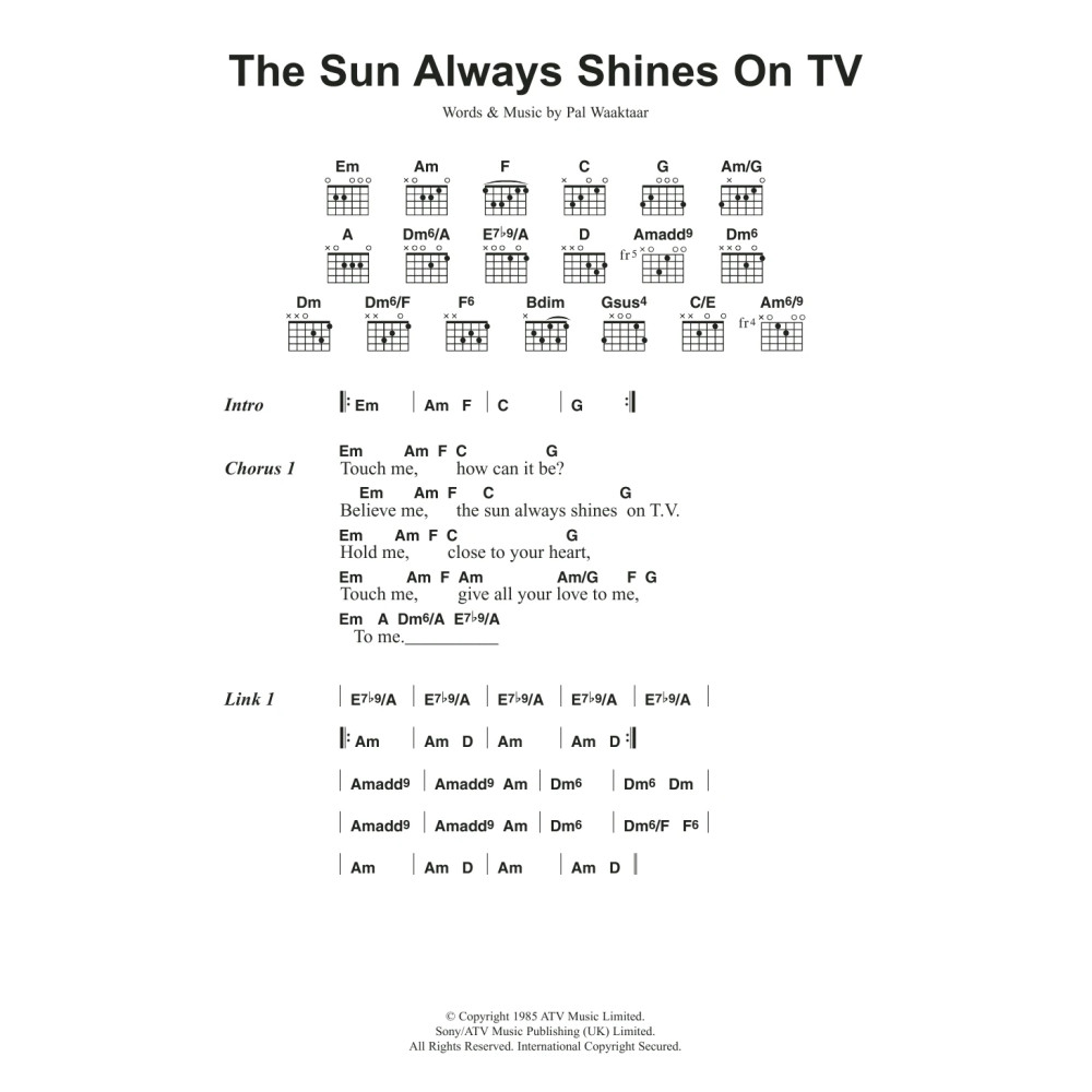 The Sun Always Shines On TV