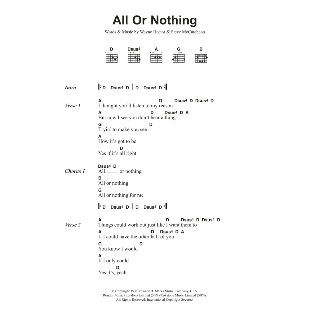 All Or Nothing