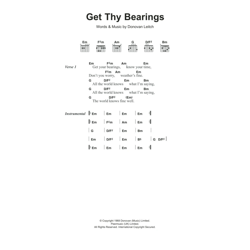 Get Thy Bearings