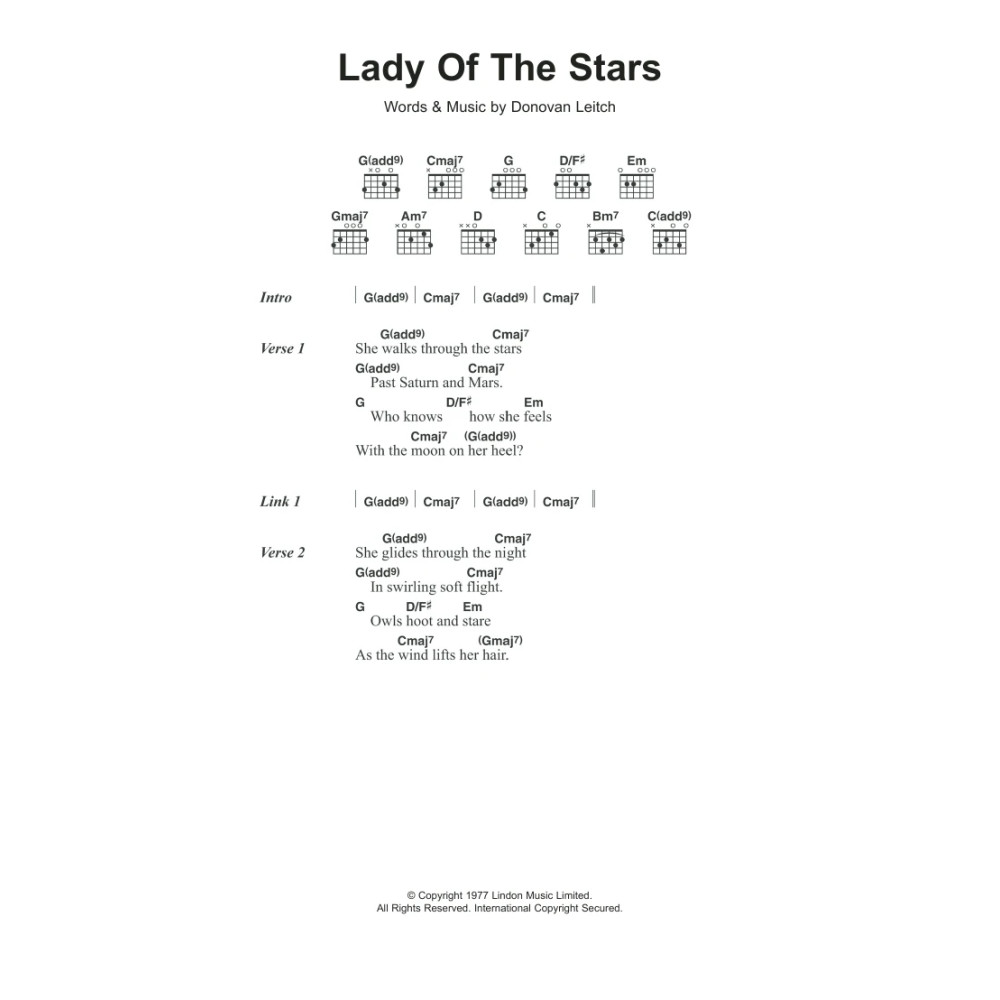 Lady Of The Stars