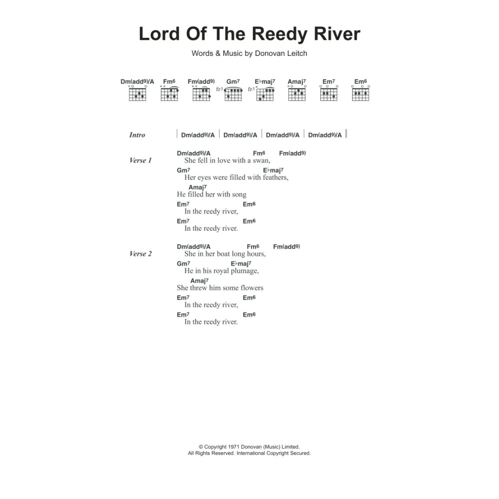 Lord Of The Reedy River