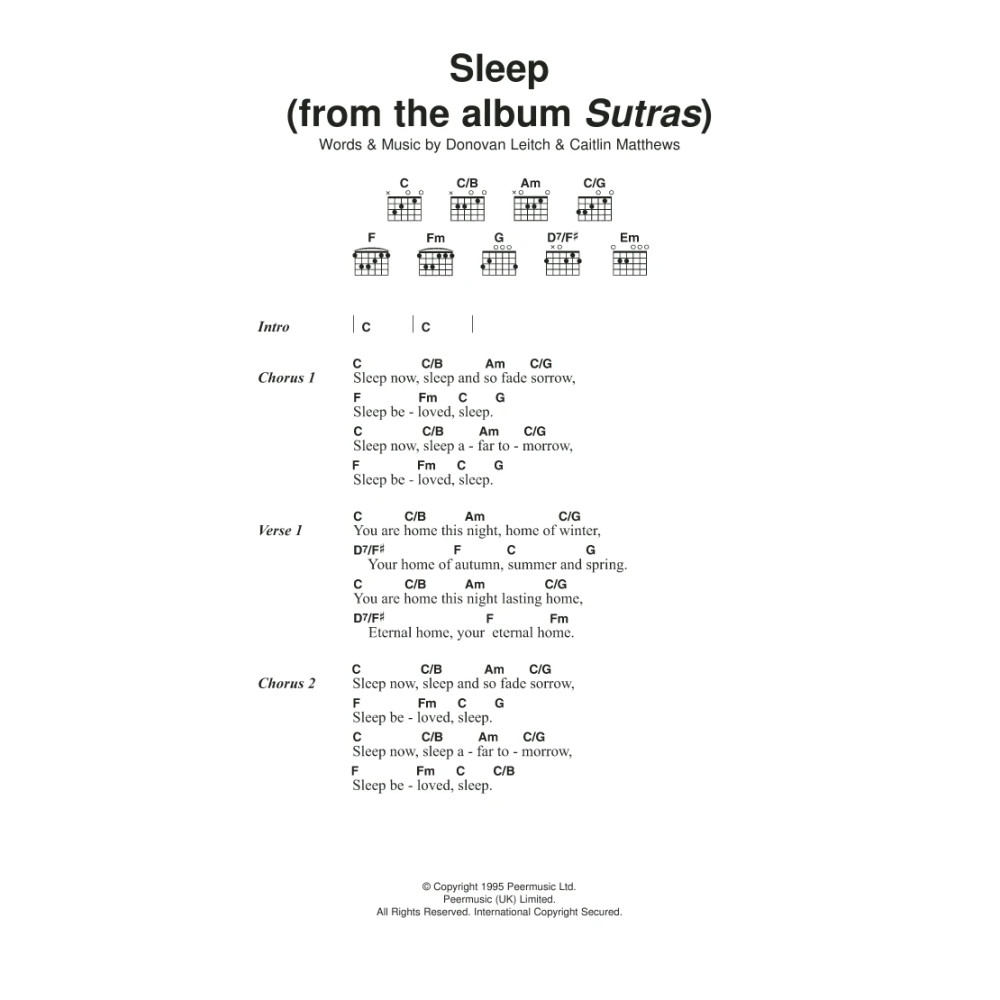 Sleep (From Album Sutras)