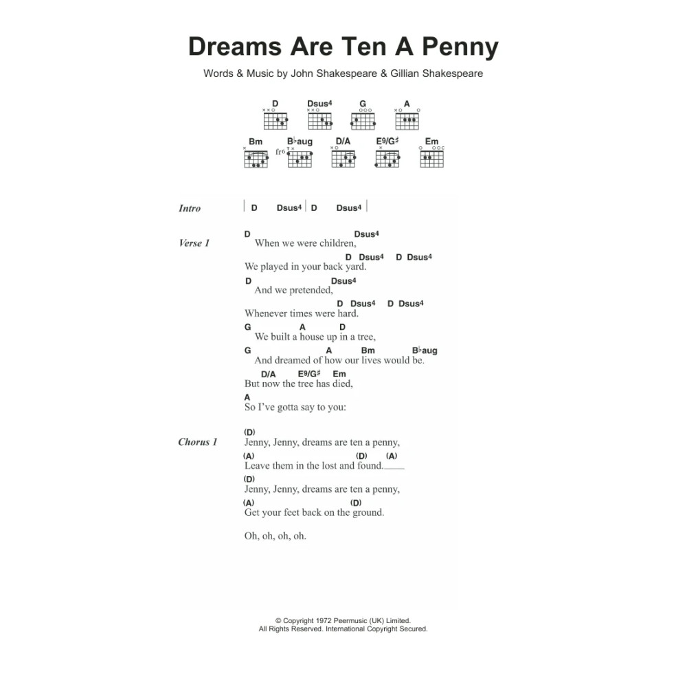 Dreams Are Ten A Penny