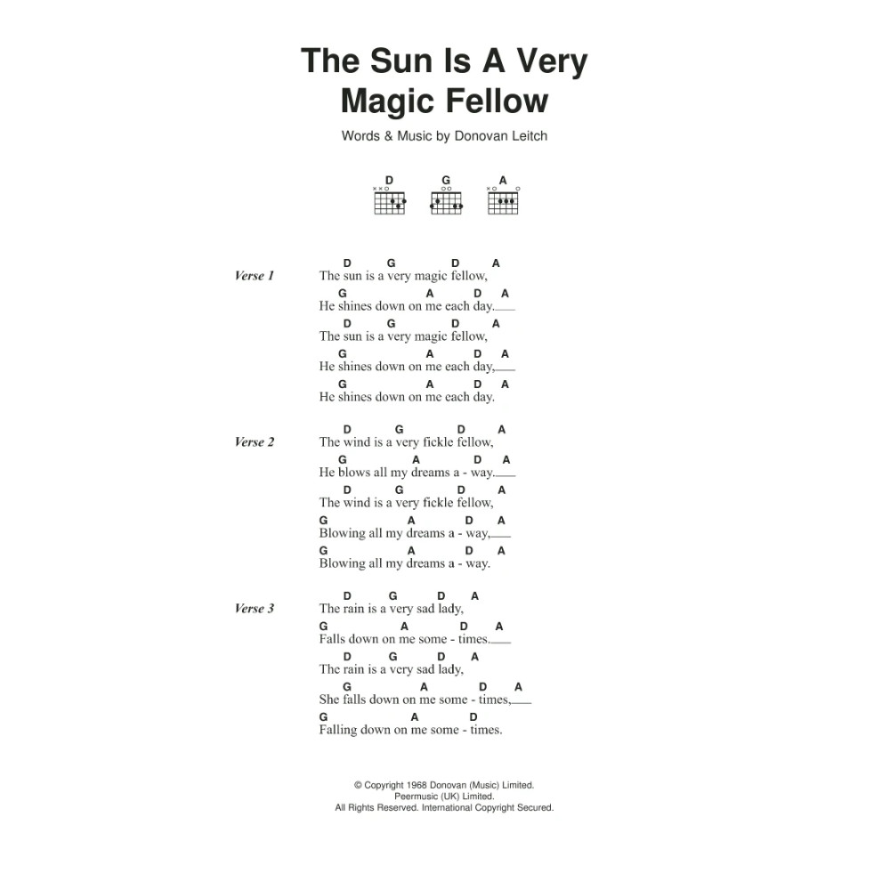 The Sun Is A Very Magic Fellow