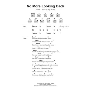 No More Looking Back
