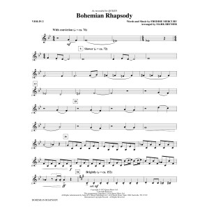 Bohemian Rhapsody (arr. Mark Brymer) - Violin 2