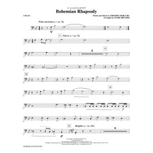 Bohemian Rhapsody (arr. Mark Brymer) - Cello