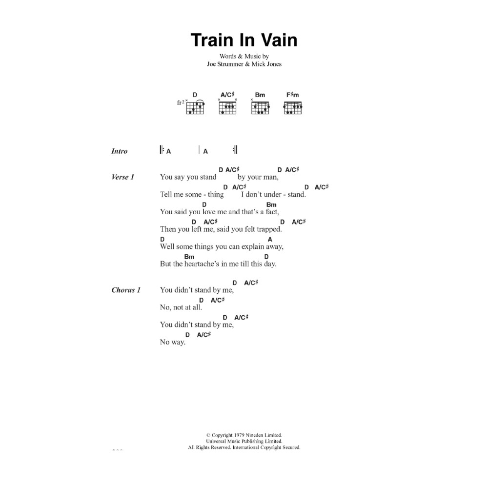 Train In Vain