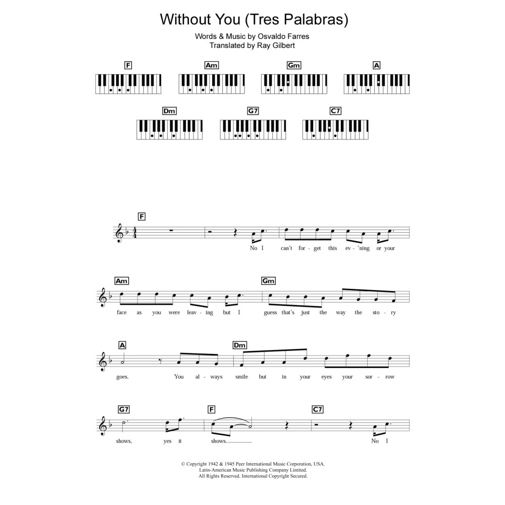 Without You (Tres Palabras)