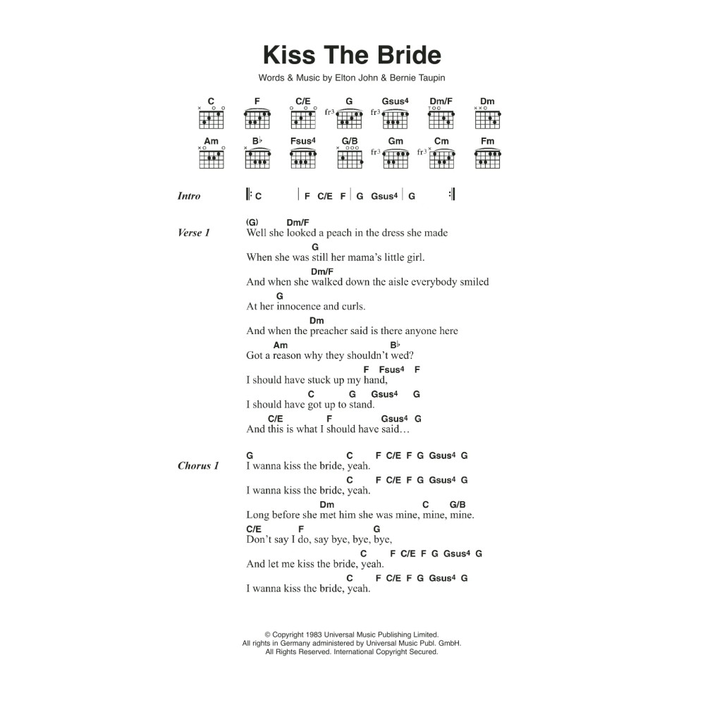 Kiss The Bride
