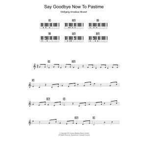 Say Goodbye Now To Pastime (from The Marriage Of Figaro)