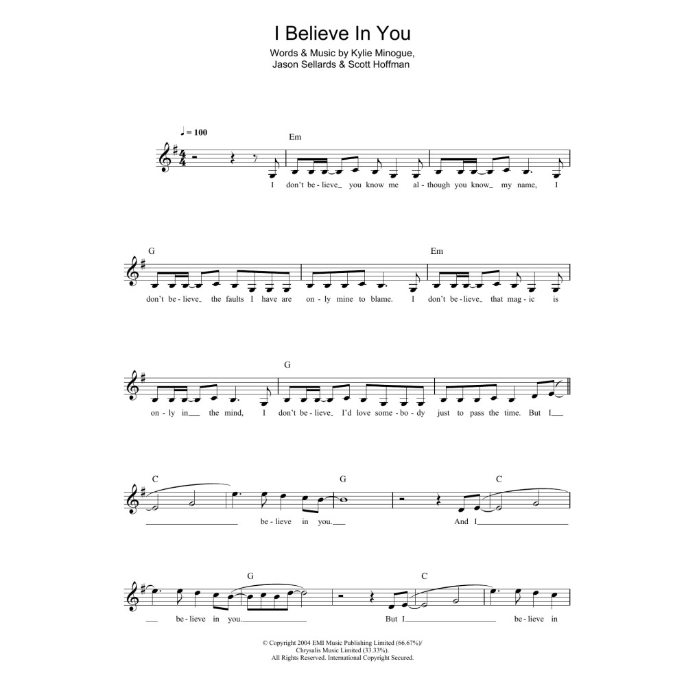 I Believe In You