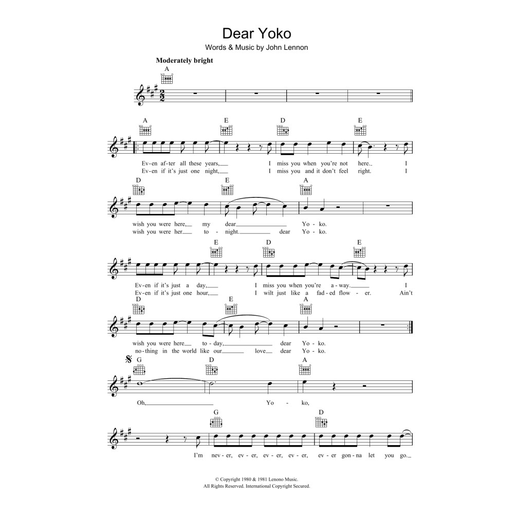 Dear Yoko