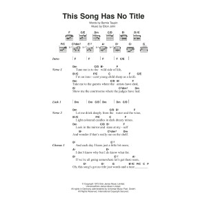 This Song Has No Title