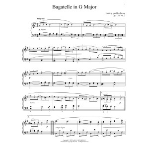 Bagatelle in G, Op. 126, No. 5