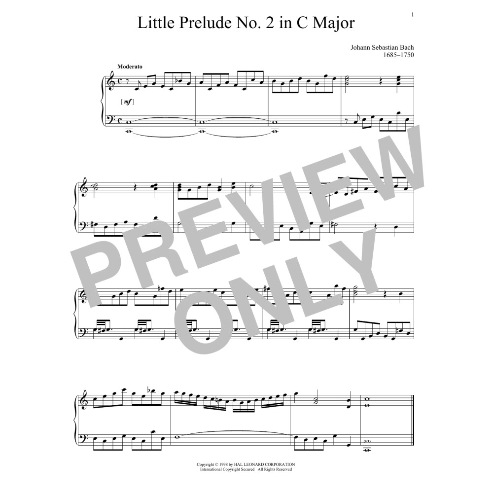 Little Prelude No. 2 in C Major