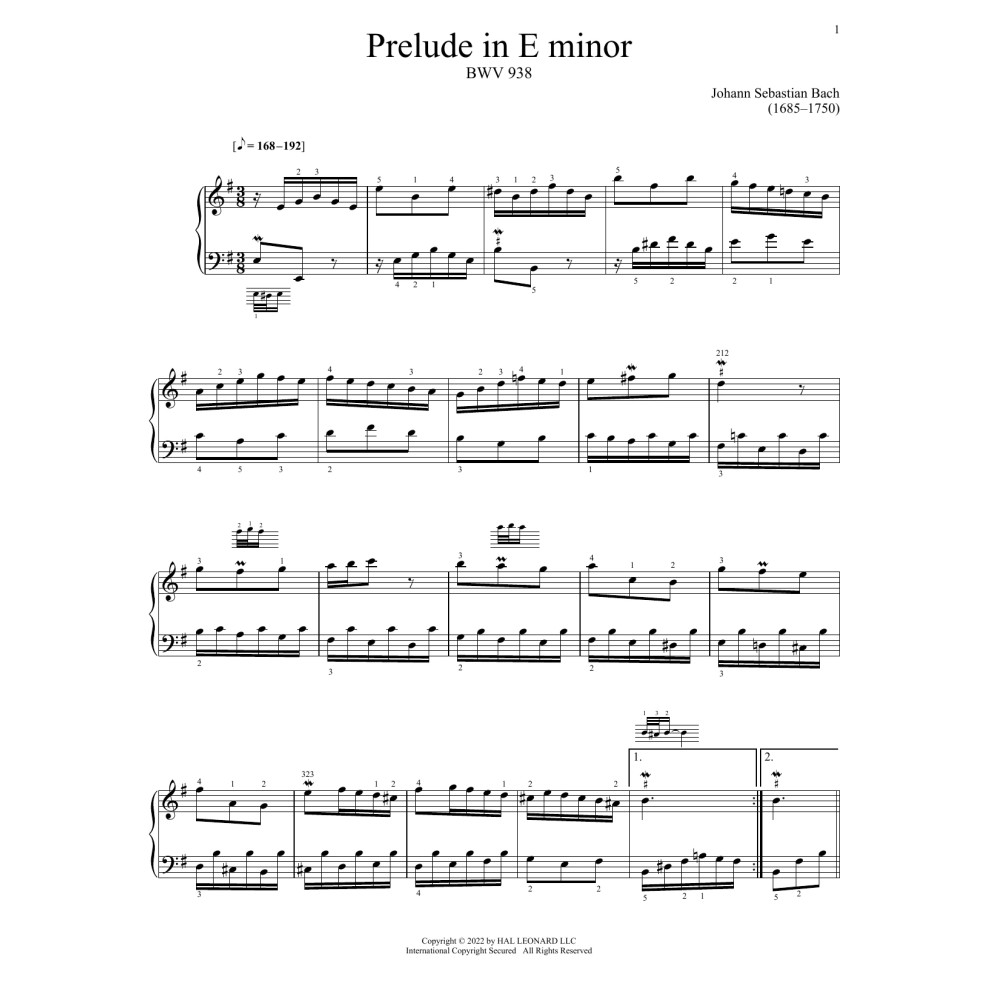 Little Prelude No. 7 in E Minor