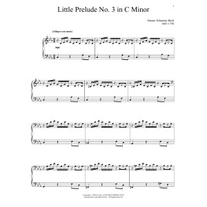 Little Prelude No. 3 in C Minor